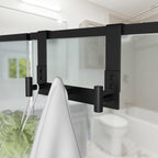 WUIVIUT Over The Door Hooks, Coat Rack Over The Door Heavy Duty Towel Rack Clothes Hanger for Bathroom liveroom Kitchen (3 Hook, Fits 1-3/4'' Thick)