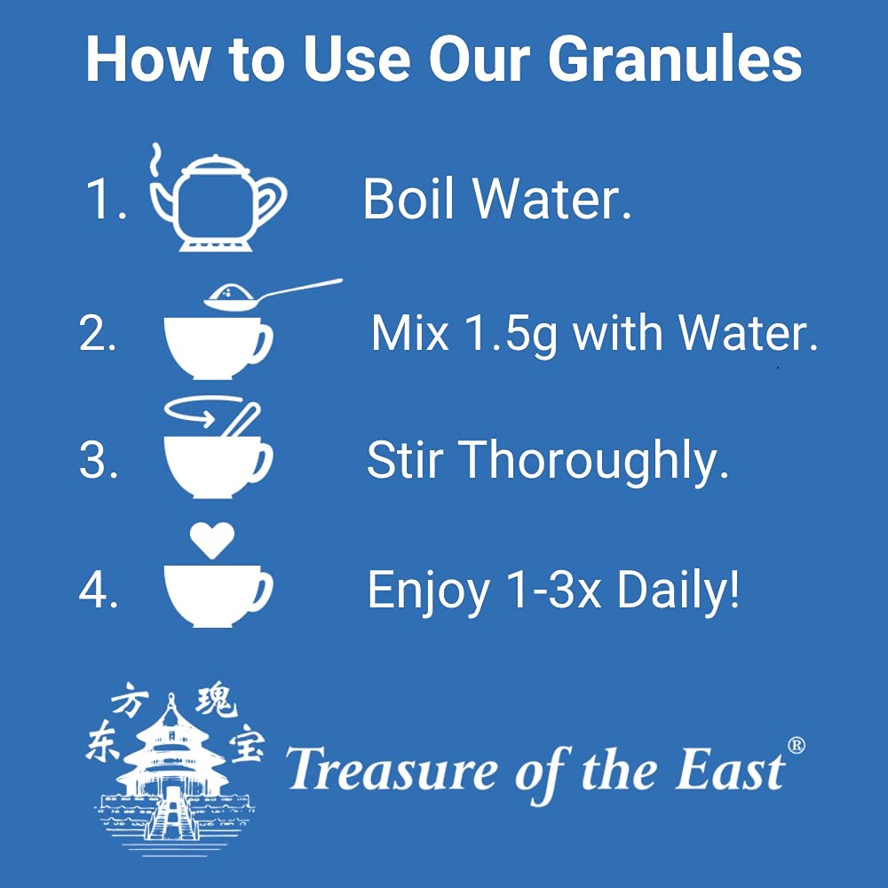 Treasure of The East, White Atractylodes Rhizome - Bai Zhu (Chao) (5:1 Concentrated Herbal Extract Granules, 100g)
