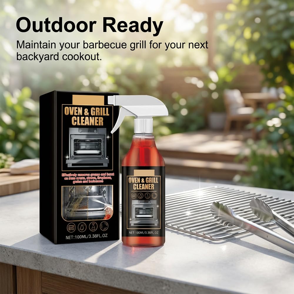 Mucpad Kitchen Heavy Oil Cleaner Spray,Clean Spray Cleaner for Ovens,Countertops,Stovetop,100Ml All Purpose Kitchens Heavy Oil Cleaning Agent (1PC)