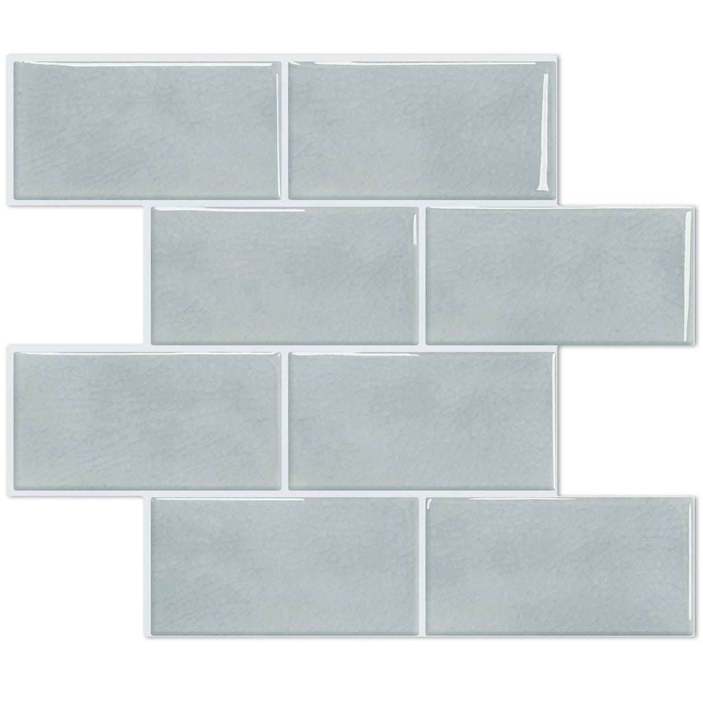 STICKGOO 10-Sheet Subway Tile Peel and Stick Backsplash, Self Adhesive Vinyl Wall Tiles, Stick on Backsplash for Kitchen and Bathroom(Thicker Design)