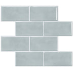 STICKGOO 10-Sheet Subway Tile Peel and Stick Backsplash, Self Adhesive Vinyl Wall Tiles, Stick on Backsplash for Kitchen and Bathroom(Thicker Design)