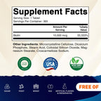 Vitamatic Biotin 10,000 mcg (10 mg) for Stronger Hair, Skin & Nails - 365 Vegan Tablets- Also Called Vitamin B7 (Pack of 2)