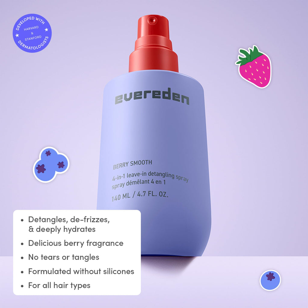 Evereden Kids Skin Care Gift Set for Girls, 6-Piece Gift Set with Bag