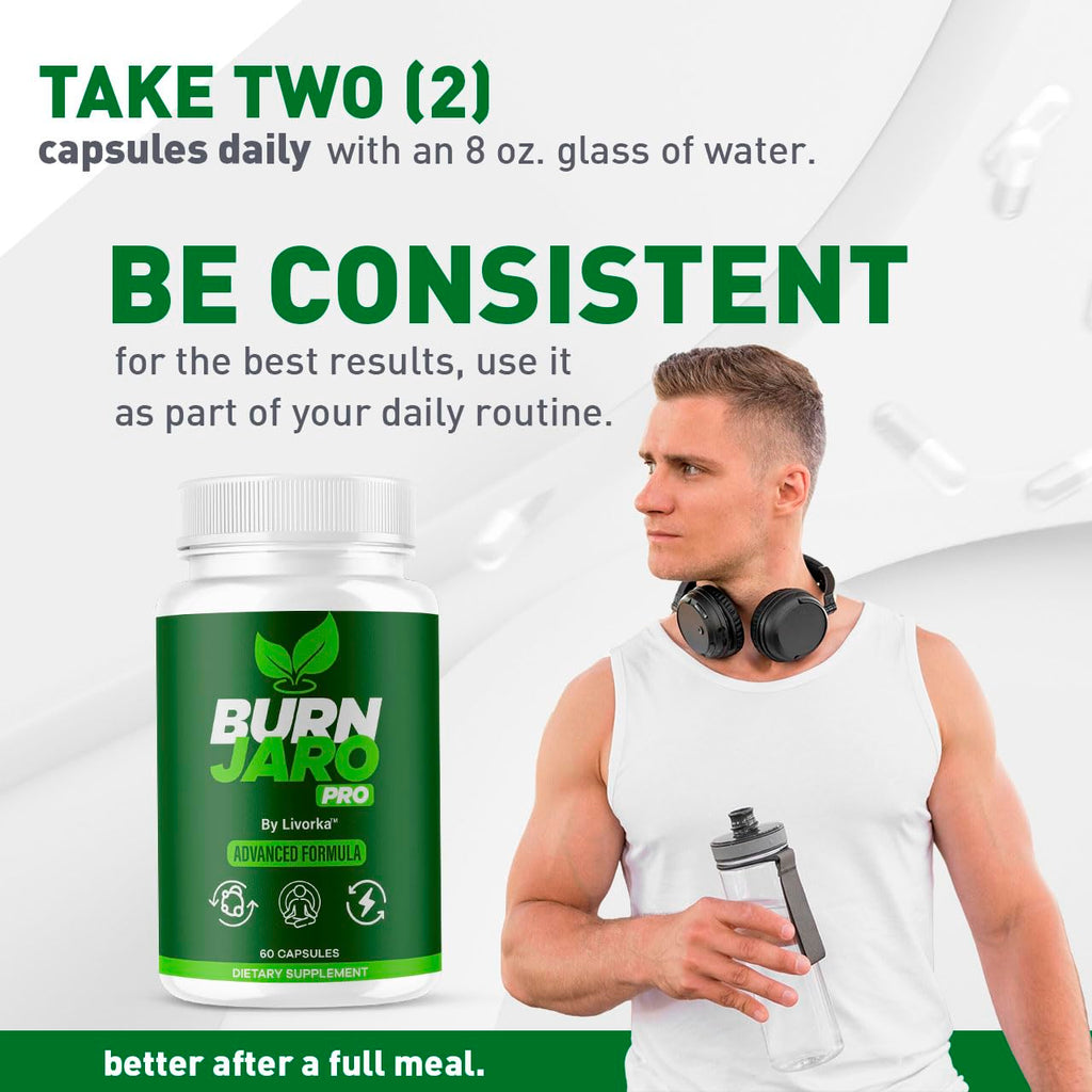 Burn Jaro Pro - BurnJaro Pink Salt Capsules Pro, BurnJaro Pro Pills, Official Advanced Formula Burn Jaro Pro Supplement Pills Natural Ingredients Reviews, 60 Capsules for 1 Month