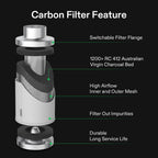 VIVOSUN 6" Inline Fan, Carbon Filter& 16ft Duct, Circulate air, Reduce Odor