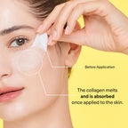 SUNGBOON EDITOR Deep Collagen Melting Patch | Collagen & Glutathione, Hydrating Patch, Firm-Looking Skin for Fine Line Care, Spot Care, Collagen Patches, Eye Area Care Patch, Korean Skincare,1.13 oz