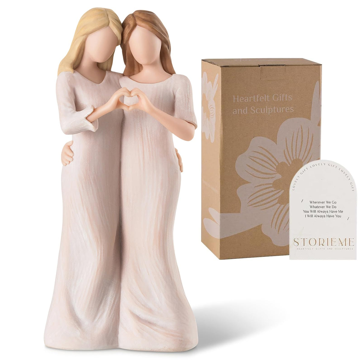 Storieme Sister Figurines - Best Friend Birthday Gifts for Women
