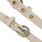 Semetall 2pcs Adjustable Handbag Straps - PU Leather Replacement Shoulder Strap Set for Purses, Totes, Bags (Beige)