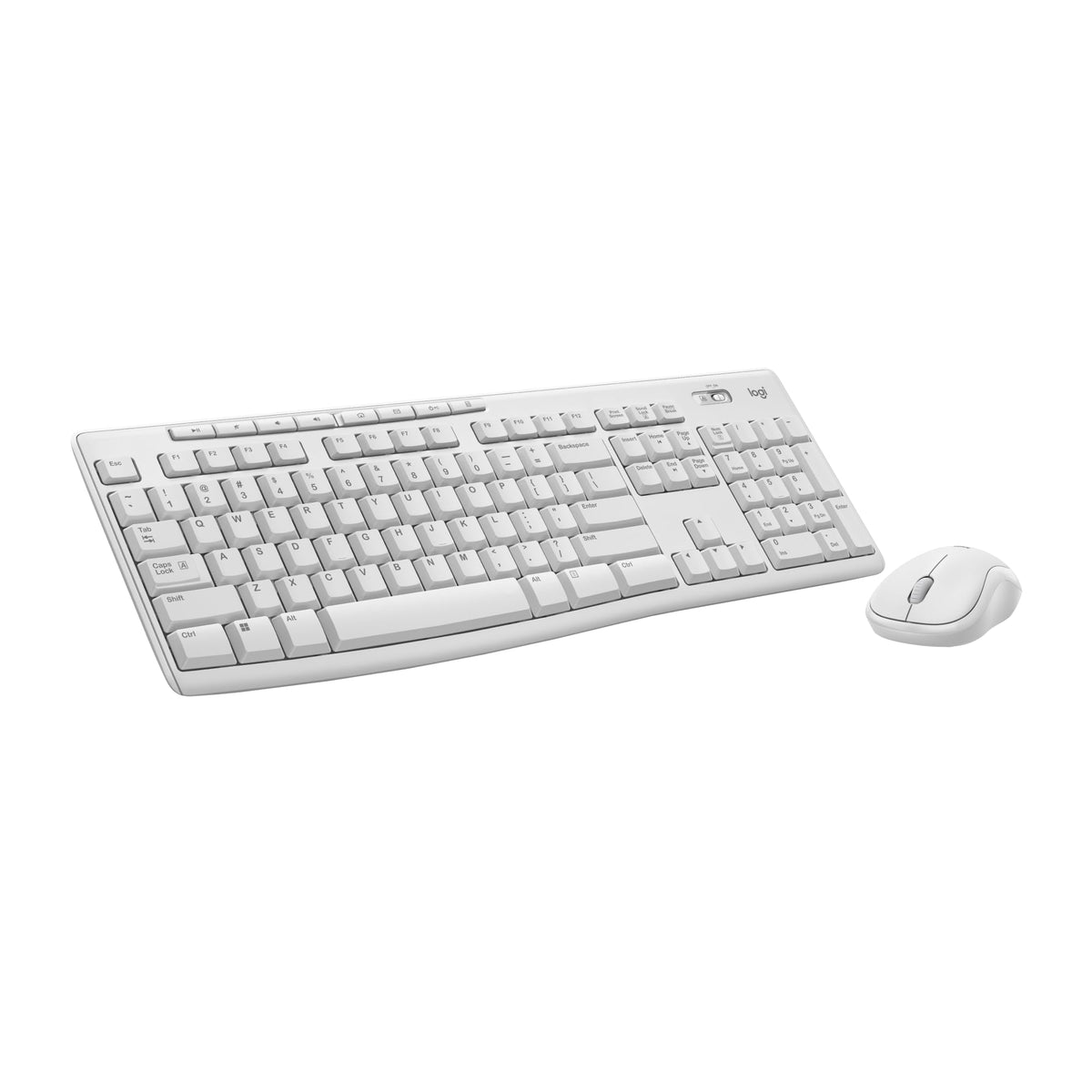 Logitech MK270 Full Size Wireless Keyboard and Mouse Combo - Off White