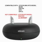 Otto Tech Oticon Charger 1.0 - Desktop Charger Replacement, Compatible with miniRITE R Oticon, Sonic, Bernafon Rechargeable Hearing Aids, Deskcharger