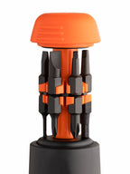 LINUS TECH TIPS LTT 12-in-1 Multi-Bit Ratcheting Screwdriver (Black and Orange)