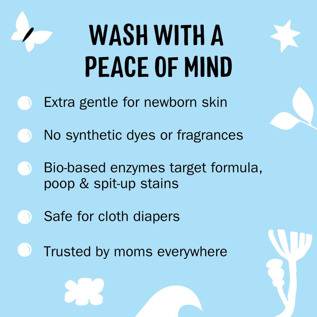Molly's Suds Baby Laundry Detergent Powder | Removes Formula, Poop & Spit-Up Stains | Extra Gentle for Newborns (Fragrance Free)