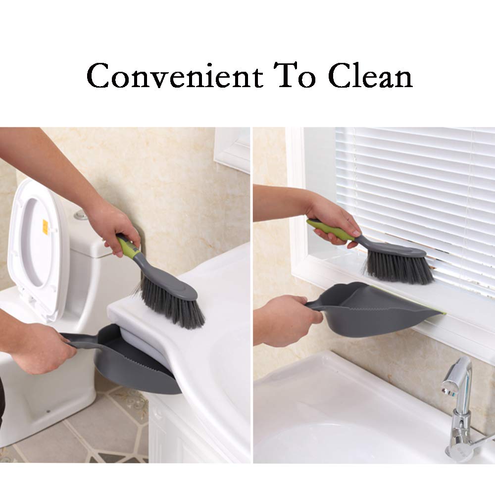 Dustpan and Brush Set,Dust Pans with Brush,Hand Broom Dust Pan,Broom Dustpan Set are Suitable for Kitchen, Sofa, Table, Car Trunk and Seat, Pet Nest and so on.(2pcs)