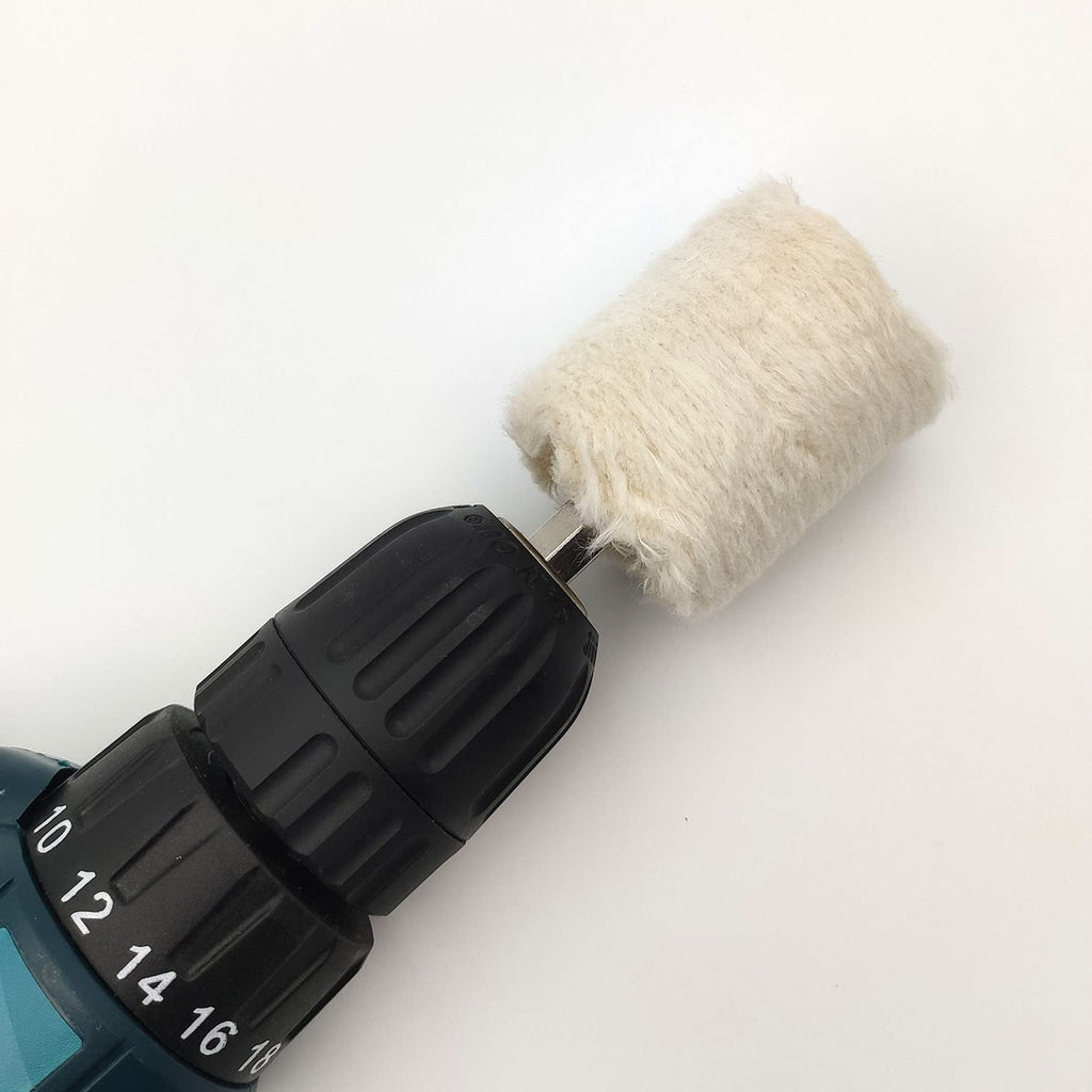 Tworider 6 pcs Buffing Wheel for Drill,Buffing Pad Polishing Wheel Kits,Wheel Shaped Polishing Tool for Metal Aluminum,Stainless Steel,Chrome,Jewelry,Wood,Plastic,Ceramic,Glass,etc