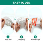 560Pcs Dish Packing Supplies for Moving, 280Thickened High-Density Foam Wrap Pouches & Sheets for Plates and Fragile Shipping Storage, 4 Sizes (16x12",12x12",12x7.8",7.8x7.8")with 280 Fragile Stickers