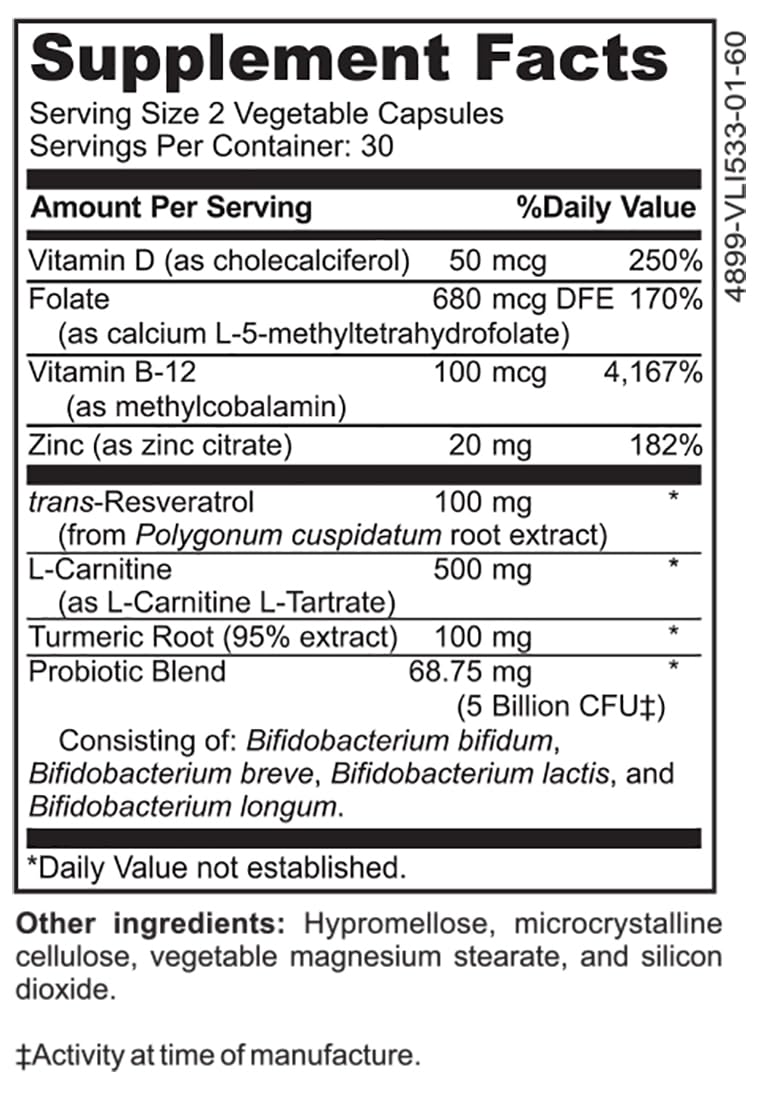 DrFormulas Mood Boost Probiotics for Stress and Calm, Methylfolate for Kids, Women, Men | Nexabiotic Supplement with Bifidobacterium and B-12, 60 Count