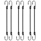 Bungee Cords with Hooks 6 Pack Bungee Cord Includes 36 inches for Bundling Items, Fixing Tarps, Tents, and Carrying Luggage