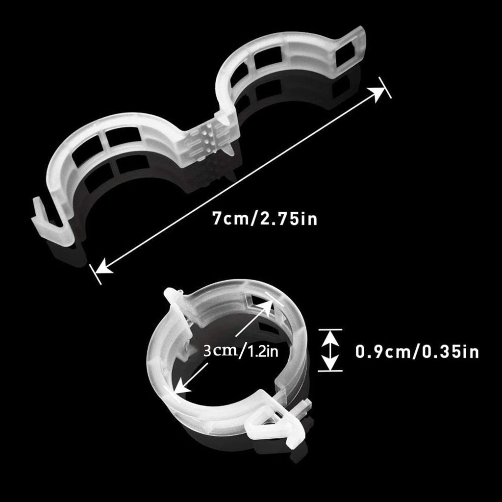 400 Pcs Plastic Trellis Plant Support Clips for Support, Grape and Tomato Vine, Vegetables Plants, Garden Clips to Grow Upright Makes Plants Healthier