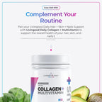 Livingood Daily Hair, Skin & Nails Supplement, 14-in-1 Formula with Biotin, Collagen, Keratin, Bamboo, Selenium, Folate, B12, Zinc and More, Beauty Supplement for Women & Men, Gluten Free, 60 Capsules