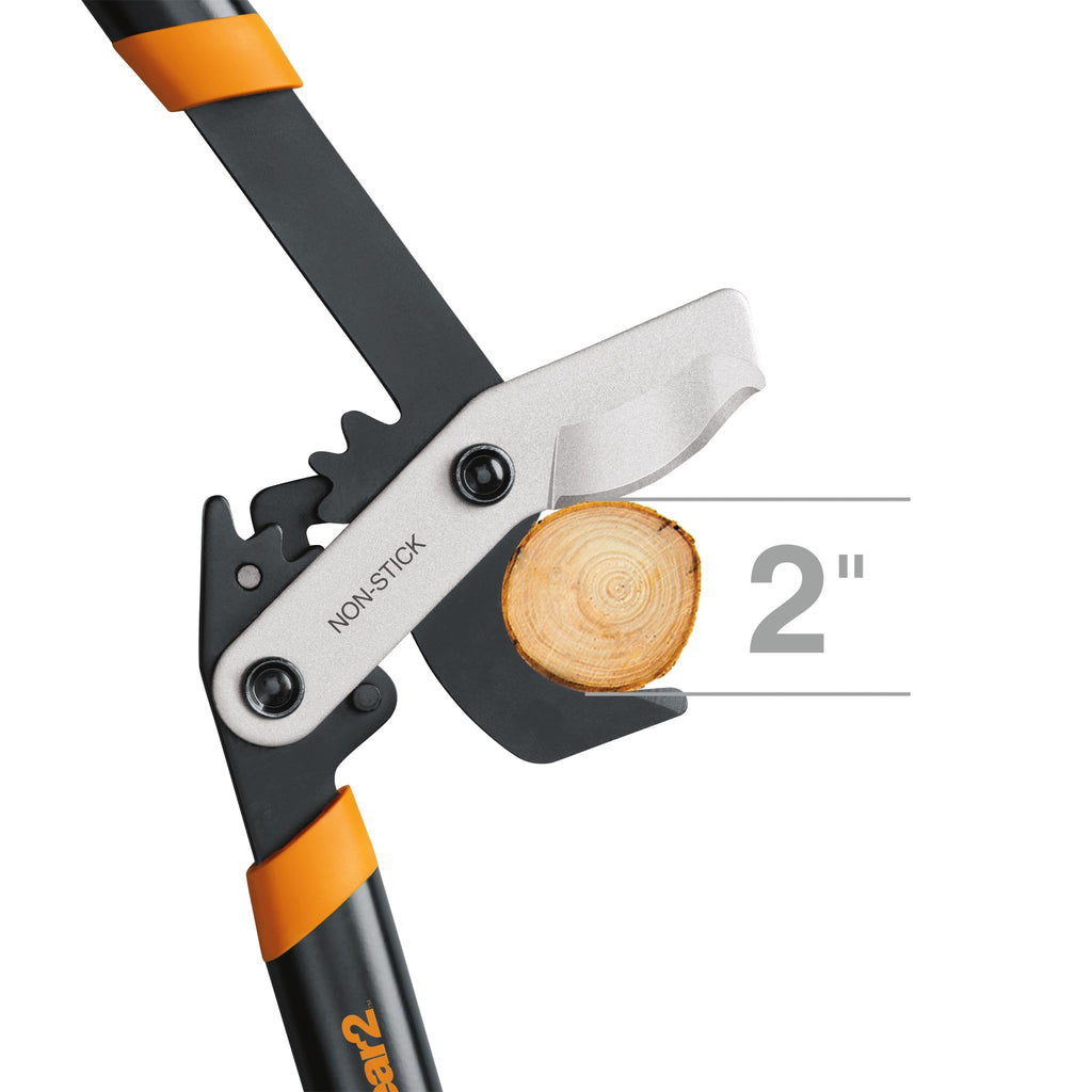 Fiskars 32” PowerGear2 Garden Bypass Loppers, 2" Cut Capacity Tree Trimmer