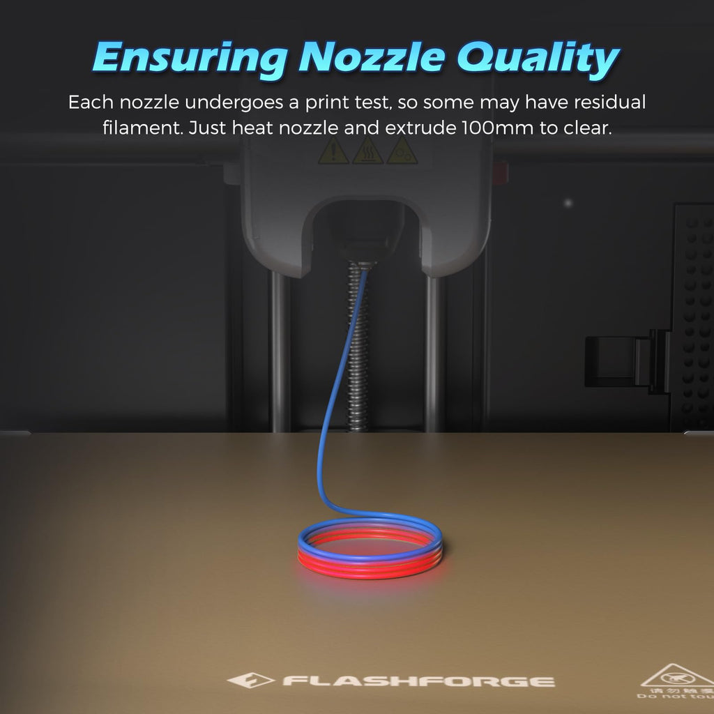 FLASHFORGE Adventurer 5M Nozzle, 0.4mm 280℃ High Flow 32mm³/s Nozzle for Stable High-Speed Printing, Adventurer 5M Pro Hotend, 3S Quick-Detachable Nozzle