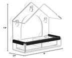 Clear Window Bird Feeder with 5 Extra Strong Suction Cups, DY-SKTY Sturdy and Durable Acrylic Birdfeeders for Viewing Wild Birds Outside, as a Bird Watching Gift, Outdoor Birdhouse Box, Garden Decor