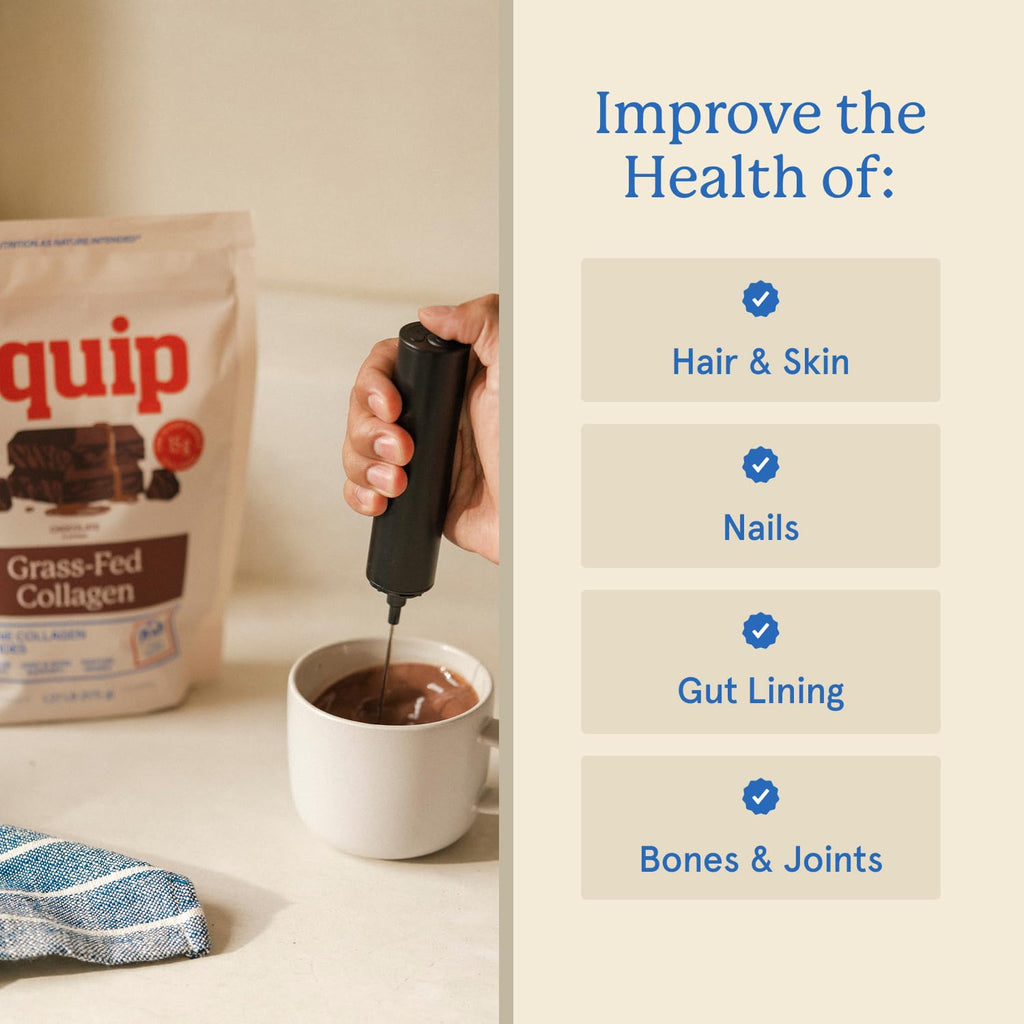 Equip Foods Grass Fed Collagen Powder | Hydrolyzed Bovine Collagen Peptides with Amino Acids | Prime Beef Collagen for Healthy Joints, Skin & Nails | Non-GMO, Paleo Friendly | 30 Servings, Chocolate
