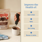 Equip Foods Grass Fed Collagen Powder | Hydrolyzed Bovine Collagen Peptides with Amino Acids | Prime Beef Collagen for Healthy Joints, Skin & Nails | Non-GMO, Paleo Friendly | 30 Servings, Chocolate