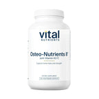 Vital Nutrients Osteo-Nutrients II - Vitamin K2 + D3, Calcium, Boron, and Magnesium for Bone Strength* - Healthy Heart Support - Vegetarian Supplement - Gluten, Dairy, Soy Free - 240 Capsules