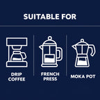 Lavazza Crema e Gusto Ground Coffee, Medium Roast, Arabica and Robusta Blend, 8.8 oz Brick (Pack of 4)
