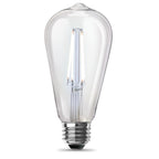 Feit Electric ST19 Vintage Edison LED Light Bulb, 60W Equivalent, Dimmable, 5000K Daylight, 800 Lumens, E26 Base, Retro Filament Light Bulbs, 15,000-Hour Lifetime, ST1960/CL/950CA/2/4, 8 Pack