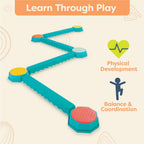 B. toys Battat Balancing Beams and Stepping Stones - 13 Pieces