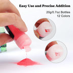 LET'S RESIN 12 Colors Glow in The Dark Pigment Powder for Resin - 20g/Jar