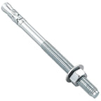 Wensilon 5/16x4" 10Pcs Inch Standard Fasteners for Heavy-Duty Zinc Wedge Anchors for Cement and Concrete