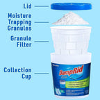 DampRid Hi-Capacity Moisture Absorber Damp Rid Bucket - 3 Pack (2 lb. each) Fragrance Free, Fresh Scent, Lavender Vanilla - Attracts & Traps Excess Moisture. Packed By ILIOS