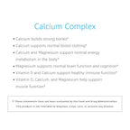 Amazon Elements Calcium Complex, 750mg, Vegan, With Vitamin D₂ and Magnesium, 195 Capsules