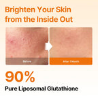 ESTHER FORMULA Liposomal Glutathione Strips (90 ct) - Glutathione Direct, Antioxidant Support & Skin Brightening | Fast-Absorbing Oral Beauty Film | Korean Supplement | Made in USA