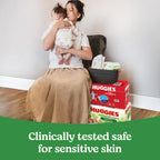 Huggies Natural Care Sensitive Baby Wipes, Unscented, Hypoallergenic, 99% Purified Water, 12 Flip-Top Packs (768 Wipes Total), Packaging May Vary