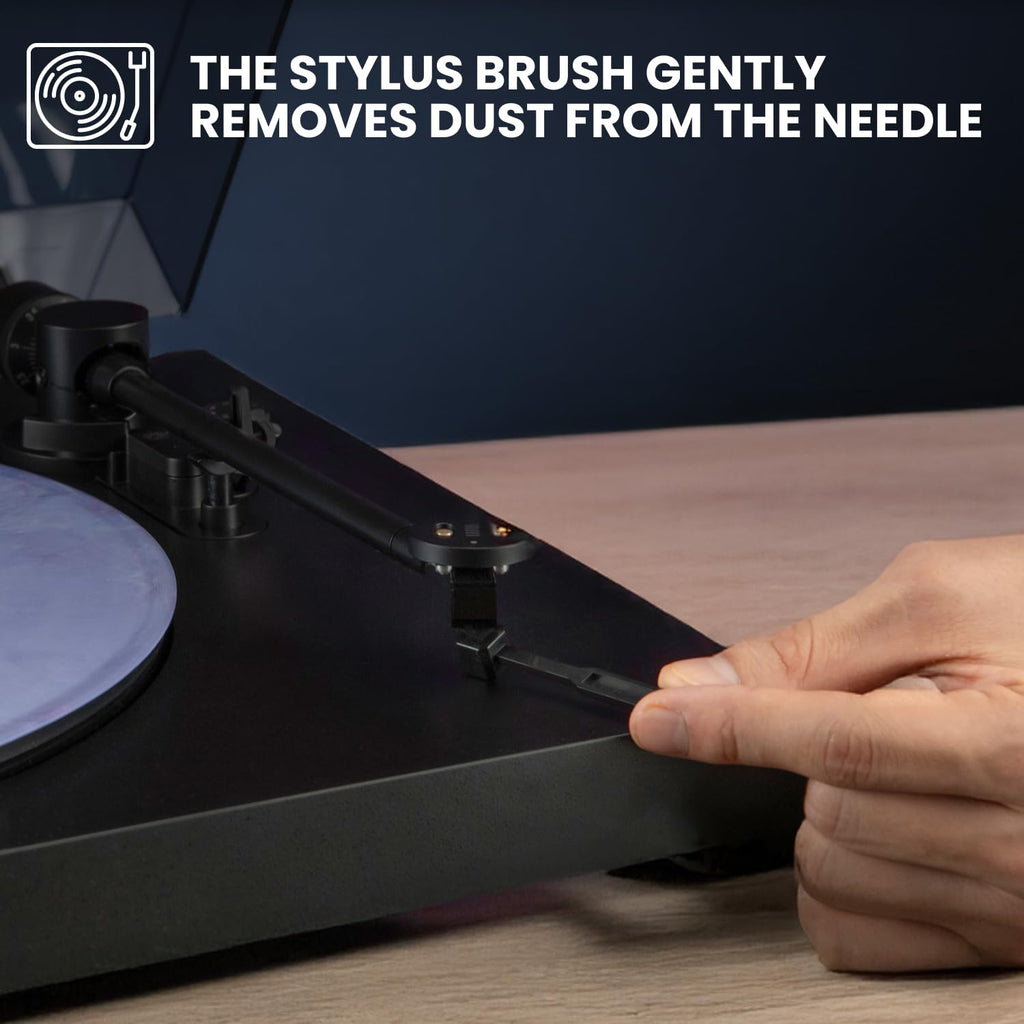 Big Fudge 4-in-1 Vinyl Record Cleaning Kit, Brush and Cleaning Fluid