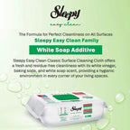 Sleepy Easy Clean Multi Surface Cleaning Wipes - 2x White Soap, 2x Bleach, 2x Herbal Soap - 6 x 100pcs - Disposable - Pack