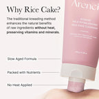 ARENCIA Rosehip Rice Cake Cleanser, pH Balancing Face Wash with Ceramide for Sensitive Skin, 5.29 oz