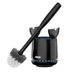 MR.SIGA Toilet Bowl Brush and Holder, Sturdy Long Handle, Black, 1 Pack