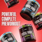 REDCON1 Total War Pre Workout Powder | Blue Lemonade | 320mg Caffeine + Citrulline Malate + Beta Alanine (30 Servings)