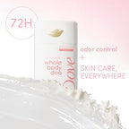 Dove Whole Body Deo Aluminum Free Anti-Chafe Deodorant Stick Raspberry & Rose for 72h Odor Control 2.6 Oz