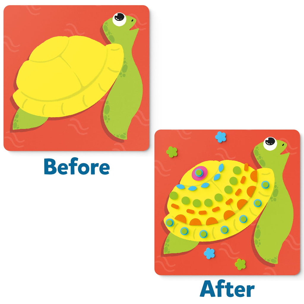 Skillmatics Foam Sticker Art Activity - Under The Ocean, Mess-Free Fun for Kids, 800+ 3D Foam Stickers, DIY Felt Craft Kits, Gifts for Girls & Boys Ages 3, 4, 5, 6, 7