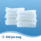 HCS Gauze Pads 2x2, Bulk - 8000ct, Non-Woven, Non-Sterile, 4-Ply - Highly Absorbent, Low-Linting Squares - Gauze Sponges, Small - Medical Supplies, Wound Care, First Aid, Surgical Use, Dental, Beauty