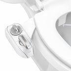 LUXE Bidet NEO 320 Plus - Warm Water, Dual Nozzle, Non-Electric Bidet Attachment for Toilet Seat, Patented Slide-In Install, 360° Self-Clean, EZ-Lift to Clean, Feminine & Rear Wash (Chrome)