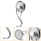 Swivel Swing Powerful Magnetic Hooks,Strong Heavy Duty Neodymium Magnet Hooks Great for Your Refrigerator and Other Magnetic Surfaces - Pack of 7 68mm(2.67in) in Length, 32mm(1.26in) in Diameter
