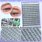 Natural Lash Clusters Kit for DIY Lash Extension 3 in 1 Eyelash Clusters Kit Wispy Individual Lashes Cluster C Curl Cluster Eyelash Extensions kit with 132pcs Eyelashes Clusters 10-16mm