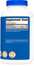 Nutricost Vitamin C 500mg, 240 Capsules, Vegetarian, Gluten Free & Non-GMO (Pack of 2)